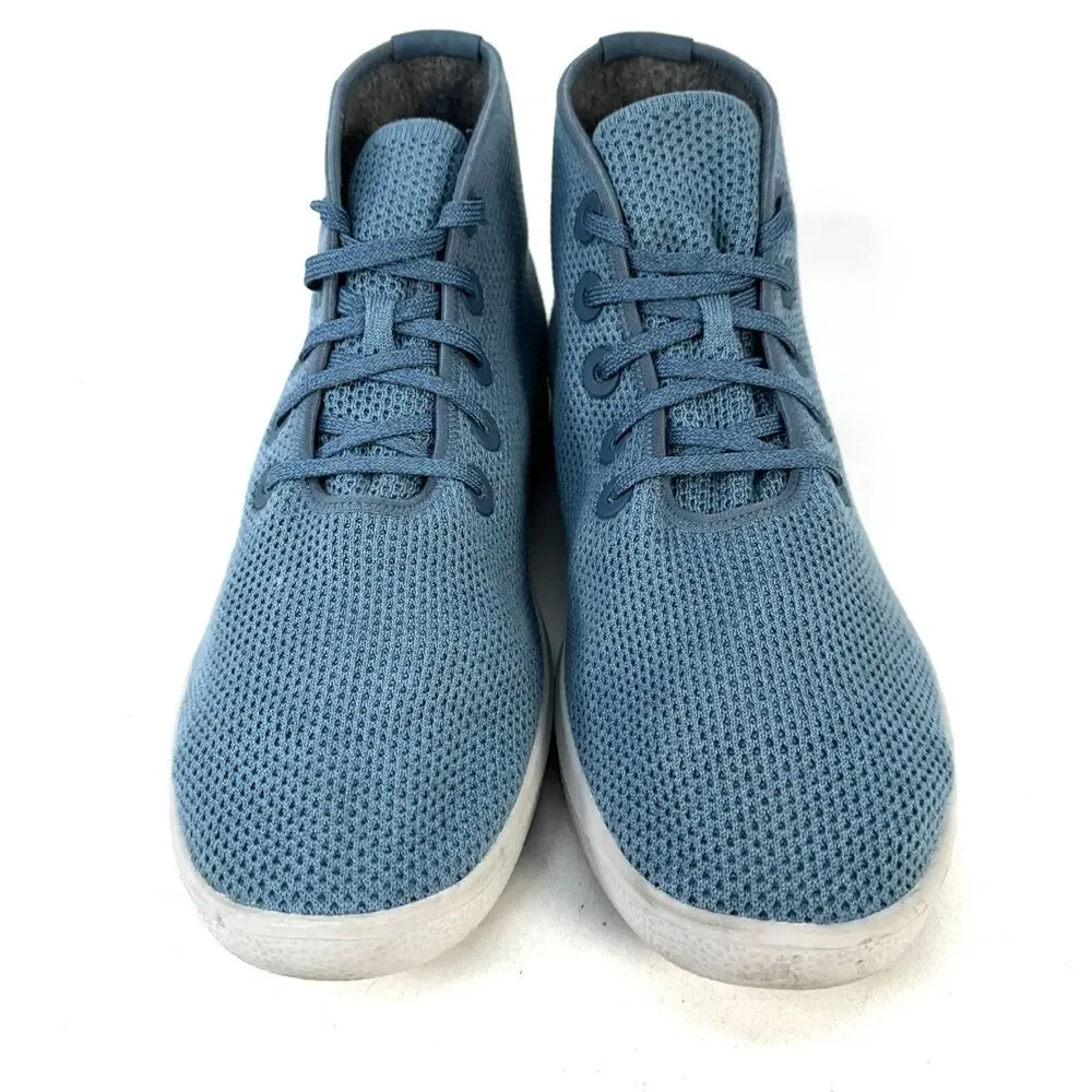 Allbirds Tree Toppers Men’s 13 High Top Sneakers Blue Nikau Sapphire White Sole